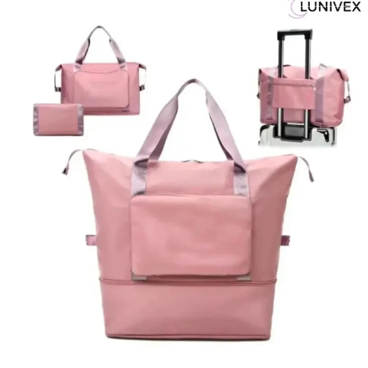 Bolso Totebag Plegable color Rosa Almacen