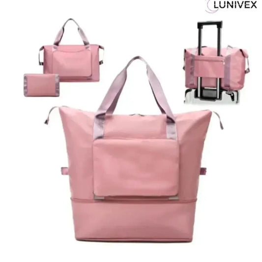 Bolso Totebag Plegable color Rosa Almacen